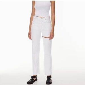 NWT AGOLDE Lana Slice Mid Rise Straight Jeans